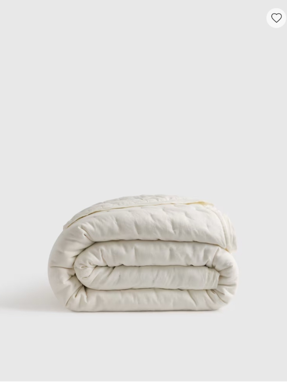 QUINCE European Linen Dream Quilt, blanket. Full/Queen, Ivory/off white